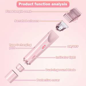 Afeitadora Eléctrica para Mujer, para Área del Bikini, Piernas, Brazos y Axilas, Recargable por USB, Doble Cuchilla, Resistente al Agua IPX7, para Uso en Autocaravanas - Product Image 5