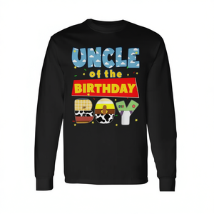 Camiseta de manga larga con tema de vaquero para el tío del cumpleañero, ropa para fiesta familiar - Product Image 2