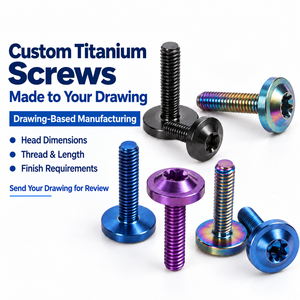<span class=keywords><strong>Tornillos</strong></span> <span class=keywords><strong>de</strong></span> Titanio Gr5 CNC Métrico M6 T30 Torx con Cabeza <span class=keywords><strong>de</strong></span> Botón y Arandela <span class=keywords><strong>de</strong></span> Collar, Tornillo <span class=keywords><strong>Anodizado</strong></span> <span class=keywords><strong>de</strong></span> Aleación <span class=keywords><strong>de</strong></span> Titanio para Sujetadores <span class=keywords><strong>de</strong></span> Motocicleta - Product Image 1