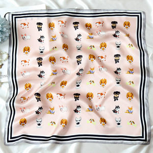 Tela de Pañuelo Cuadrado Estampada Personalizada de Alta Calidad con Servicio de Etiqueta Privada para Promoción Empresarial y Marca - Product Image 1