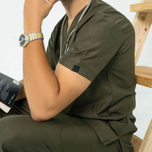 Venta caliente Diseño único Médico Scrub Sets Tallas grandes Bajo MOQ Uniformes médicos únicos para la venta - Product Image 4