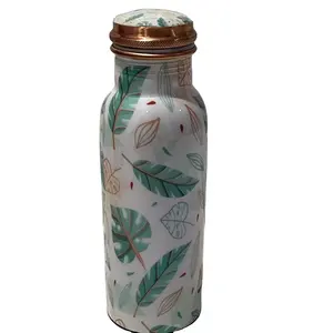 Botella de agua de cobre puro más vendida, vasos de plástico impresos con esmalte para cocina y mesa, regalos de negocios para beber directamente - Product Image 6