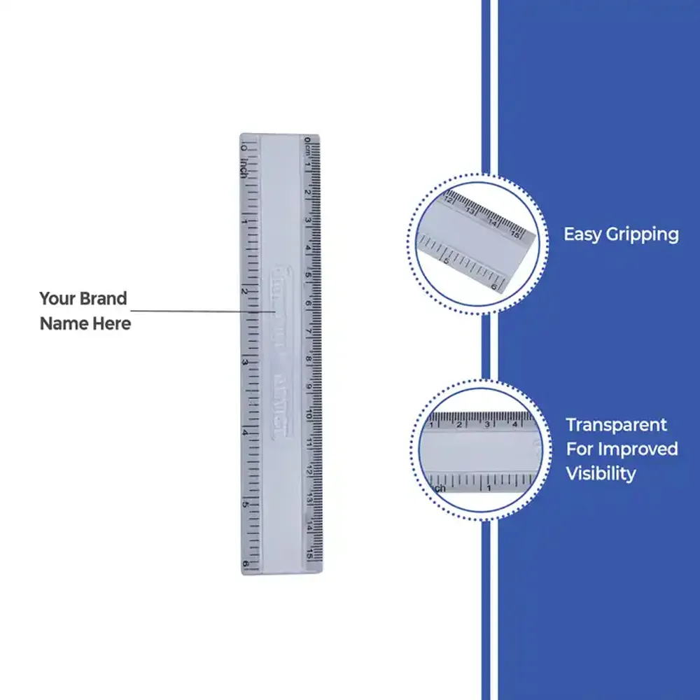 Plastic Material Made Ruler With Custom Logo Print Angle Degree Measuring Tools Ruler In High Quality