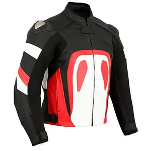 Veste de moto en cuir véritable pour homme de haute qualité, équipement professionnel de course automobile, vêtements d'extérieur personnalisés pour motard, saison hivernale - Product Image 6