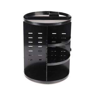 Myrva Rotating Cosmetic Organizer Plastic 10-20 L Modern Makeup <b>Storage</b> <b>Container</b> - Product Image 4