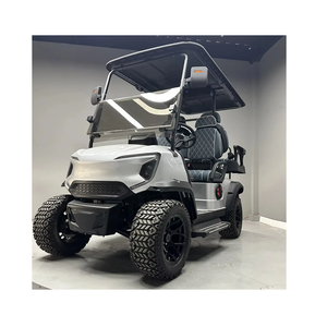 Voiturette de golf électrique et à essence 2+2 places prête à être expédiée, 48V 72V, quatre roues, 4 places pour éco-resort - Product Image 1