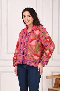 Ropa de invierno Chaqueta bordada Suzani de estilo bohemio para damas Venta caliente TNT Suzani Jacket - Product Image 3