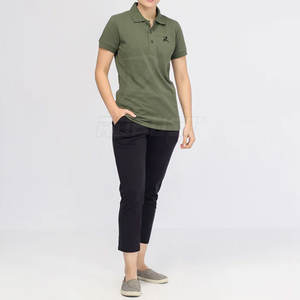 Camiseta de golf de alta calidad para mujer, logotipo personalizado, punto transpirable para Polo para deportes, ropa informal, venta al por mayor, diseño personalizado - Product Image 5