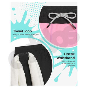 Short de course pour homme à séchage rapide Short noir à double couche pour homme Nouveau pantalon court de musculation d'entraînement sportif pour homme - Product Image 4