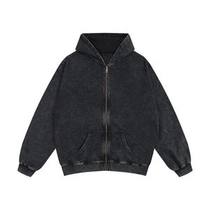 Conjuntos Deportivos Personalizados para Hombre, Hechos a Medida, Estilo Holgado, Lavado Ácido, Sudadera con Capucha y Cremallera, Pantalones Deportivos, Conjuntos Deportivos para Hombre - Product Image 4