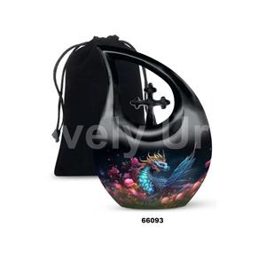 โกศบรรจุอัฐิรูปมังกรสวยงามสำหรับผู้ใหญ่ พร้อมถุงกำมะหยี่ฟรี - Product Image 6