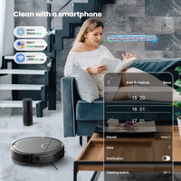 Robot aspirateur intelligent 3-en-1 en gros : balayage automatique, serpillière et humidification – Idéal pour poils d'animaux et dépoussiérage – Nettoyeur pour maison et bureau