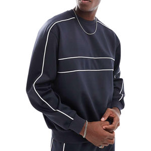 Vente chaude de bonne qualité hommes léger à manches longues sweat-shirt en éponge française pour hommes en gros - Product Image 5