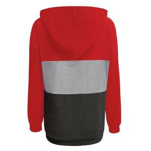 Sudadera con capucha Colorblock de lana orgánica para mujer, Jersey de algodón puro de ajuste Regular personalizado para mujer, sudadera con cordón, ropa de mujer 2025 - Product Image 2