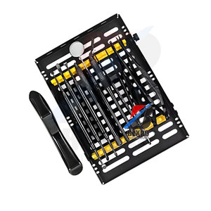 ชุดผ่าตัดช่องปากขนาดเล็กสแตนเลสเครื่องมือทันตกรรมเคลือบสีดำด้วยมือ - Product Image 1