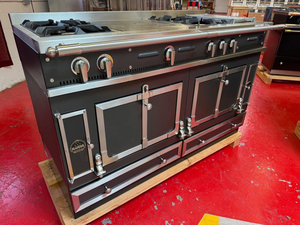 Cuisinière à double combustible 60 La Cornue C-h-a-t-e-a-u 150 CH7NNGEU11 Noir mat, four de cuisson à gaz, garantie 3 ans - Product Image 5