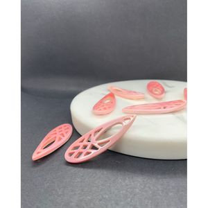 Componente de Joyería con Forma de Concha Rosa Filigrana - Product Image 2