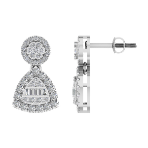 Pendientes de Diamantes de Oro Rosa Sólido de 14K, Elegantes para Mujer, Cultivados en Laboratorio, Certificados por IGI, Regalo de Aniversario, Joyería Fina, OEM ODM - Product Image 4