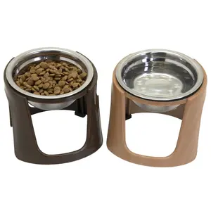 Elevated Diner Iron Stand With Stainless-Steel Bowls for <b>Dogs</b> <b>Raised</b> Pet Food Bowls <b>Feeders</b> for <b>Dog</b> and Cat Food Water Pet Bowl - Product Image 5