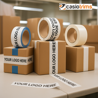 Cinta Adhesiva Acrílica BOPP de Alta Calidad, 57 mm x 45 Yardas, de Una Sola Cara, Fuerte, para Sellado de Cajas, Fijaciones de Paquetes, Grosor de 0.1 mm