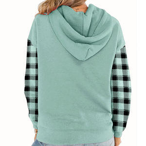 Conjunto de sudaderas con capucha de alta calidad para mujer, sudaderas con capucha bordadas personalizadas para mujer, Sudadera con capucha de talla estadounidense para mujer - Product Image 1