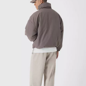 Chaqueta cortavientos de plumón de alta calidad para hombre, abrigo para exteriores, chaqueta acolchada para hombre, chaqueta de plumón personalizada de poliéster 100% de invierno de talla grande para hombre - Product Image 6