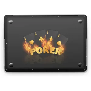 Pegatina para Portátil con Diseño de Llamas, Serie Poker Master, Calcomanías Decorativas - Product Image 2