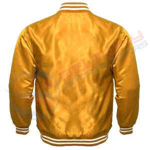 Jaune personnalisé fabricant haute qualité Vintage hiver fait nouveau Design hommes 2024 veste universitaire à manches longues - Product Image 2