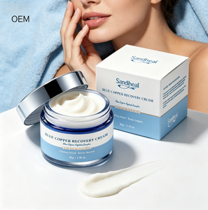 Crème de Récupération au Cuivre Bleu, Soin du Visage Raffermissant, Éclaircissant et Hydratant, Marque Privée OEM - Product Image 1