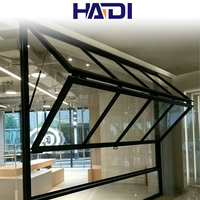 Ventana Plegable Vertical HAIDI Americana con Certificación NFRC de Eficiencia Energética, Ventana Plegable de Aluminio Impermeable con Doble Vidrio