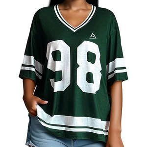 Nouvelle arrivée maillot de football américain surdimensionné de haute qualité respirant séchage rapide à manches courtes 100% polyester en gros - Product Image 1