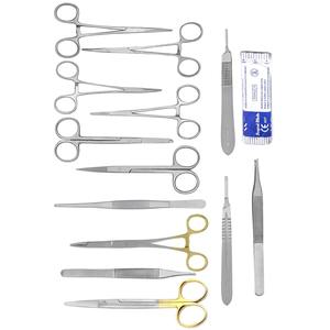 Meilleur prix, nouveauté, kit d'instruments manuels de chirurgie générale de 23 pièces, ensemble d'instruments chirurgicaux en acier inoxydable, en métal durable - Product Image 3