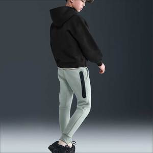 Vêtements de sport Denish, sweat-shirt surdimensionné lourd de 350 g, 100 % coton, polaire doux, pull unisexe décontracté, automne, broderie OEM - Product Image 2