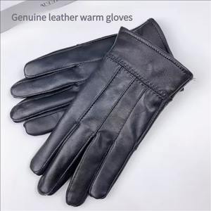 Fournisseur en gros Prix d'usine Mode Gants et mitaines en cuir souple pour hommes en cuir de mouton véritable - Product Image 2