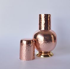 Bouteille d'eau de chambre à coucher étanche légère en cuivre pur à la demande pour boire et contenir de l'eau - Product Image 6