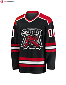 Maillot de hockey personnalisé broderie sublimée vêtements d'équipe Service OEM Maillot de hockey sur glace pour homme - Product Image 2