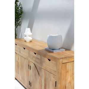 Aparador de madera de mango Ketsiya, muebles para el hogar versátiles para sala de estar, cocina, baño - Product Image 4