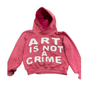 Sweat à capuche brodé de détresse en coton éponge français lavage à l'acide personnalisé sweat à capuche zippé patchwork lavé sweat à capuche zippé - Product Image 1