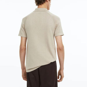 Polo en coton de haute qualité pour hommes OEM avec logo personnalisé imprimé par sublimation rapide et décontracté grande taille décontracté grande taille - Product Image 2