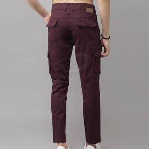 Pantalon cargo décontracté pour homme en coton à séchage rapide, léger et durable, pour l'hiver, avec fermeture boutonnée, logo personnalisable, taille mi-haute - Product Image 3