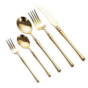 Modern Gold Mirror/silver Stainless Steel Sustainable Cutlery Set Flatware with <b>Knife</b> Fork Spoons Dishwasher <b>Safe</b> Dining, Gift - Product Image 1