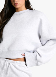 Professional High Quality Custom Embroidery Quarter-<b>Zipper</b> Front Acid Wash Winter Autumn Hooded Women's Streetwear <b>Sweatshirt</b> - Product Image 3