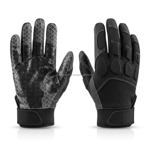 Gants de football américain en cuir pour outfield, à doigts complets, pour gaucher, personnalisables avec nom et numéro d'équipe, pour une meilleure adhérence, fabrication OEM - Product Image 2