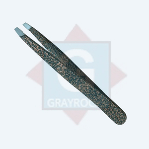 Pince à sourcils de marque privée pointe inclinée pince à épiler en acier inoxydable outil de beauté - Product Image 2