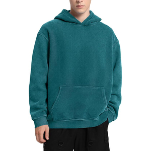 Sudadera con capucha lavada con ácido personalizada para hombre, ropa de calle de gran tamaño, sudadera con capucha de moda, proveedor de ropa de moda al por mayor - Product Image 2