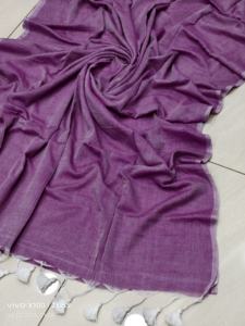 Saree en coton Mal du Bengale tissé léger et écologique pour robe de mariée - Product Image 2