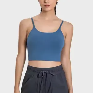 สปอร์ตบราสำหรับผู้หญิงแบบสั่งทำ U-NECK ผ้าสแปนเด็กซ์/ ไนลอนสปอร์ตบราออกกำลังกายกันกระแทกป้องกันแบคทีเรียรองรับสูง - Product Image 3