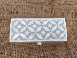 Handmade Grey Bone Inlay Moroccan Decor <b>Box</b> Wood <b>Floral</b> Table Decor Coffee Table <b>Box</b> Storage Jewelry - Product Image 2