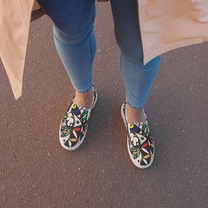 Orisun VI da donna espadrillas in tela Slip-On morbida imbottitura in gomma EVA soletta Oxford per camminare per l'estate autunno inverno - Product Image 3
