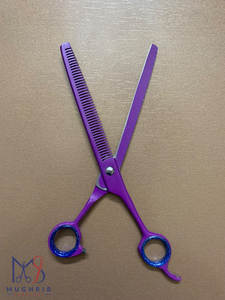 กรรไกรตัดขนสัตว์มืออาชีพ ใบมีดตรง สแตนเลสสตีล คุณภาพสูง - Product Image 1